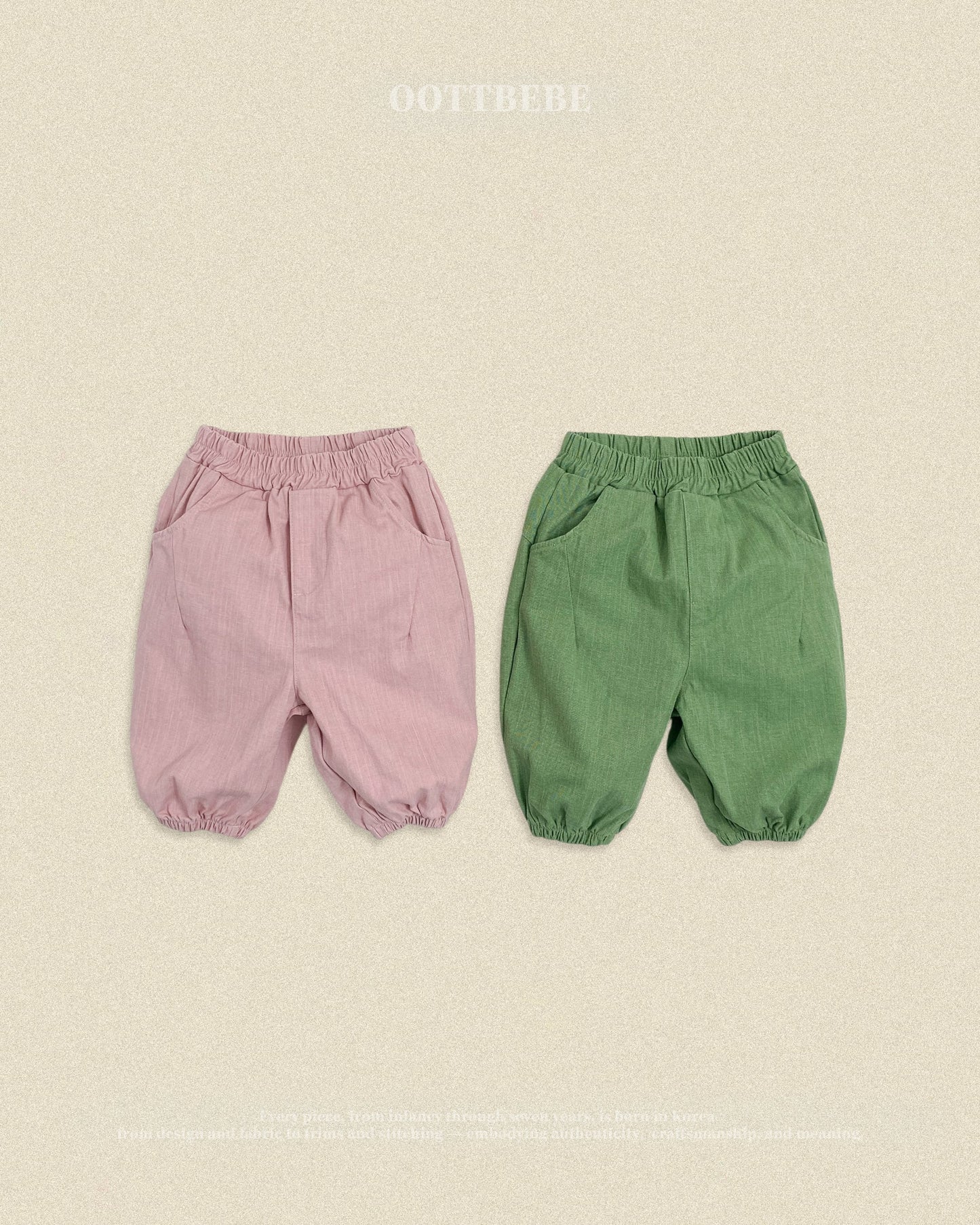 oottbebe hip slub pants (65-115cm)
