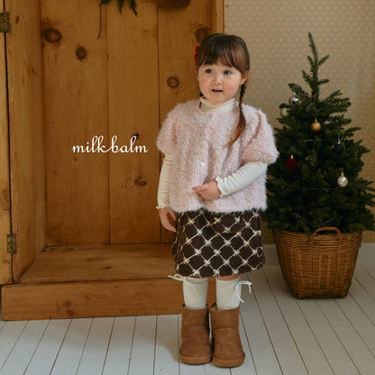 milkbalm boucle cardigan (75-125cm)