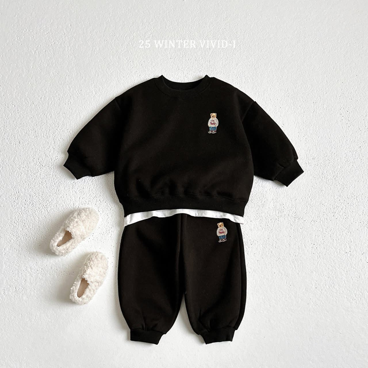 Vivid 熊熊刺繡套裝 (75-135cm)