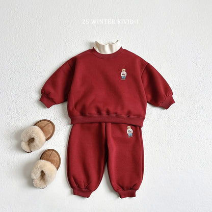 Vivid 熊熊刺繡套裝 (75-135cm)