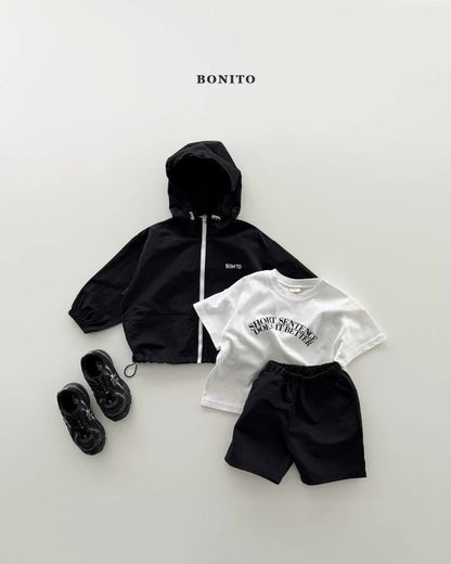Bonito sentence short sleeve T-shirt (~80-140cm)