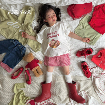 ninibello sour check skirt (80-130cm)