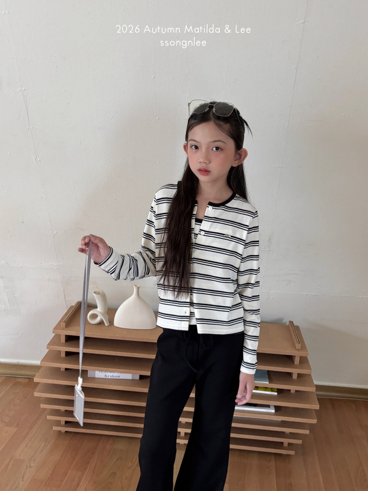 matilda&lee wave stripe cardigan set (85-165cm)