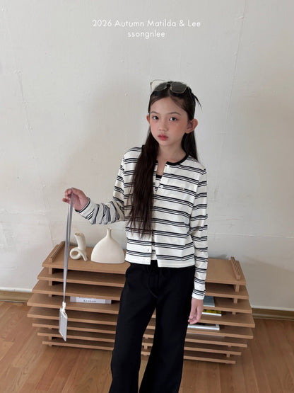 matilda&lee wave stripe cardigan set (85-165cm)