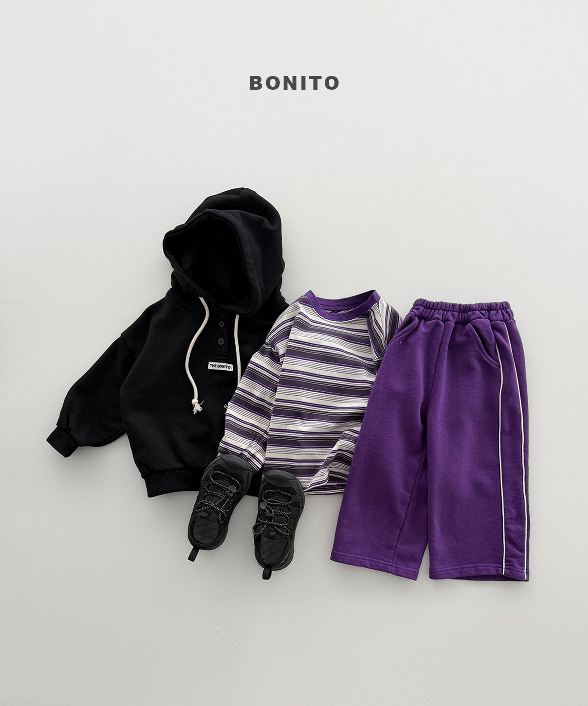 bonito side stripe pants (~80-140cm)