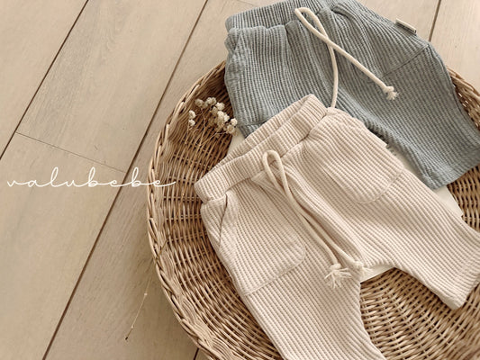 valubebe wide waffle baggy pants (6-18m)