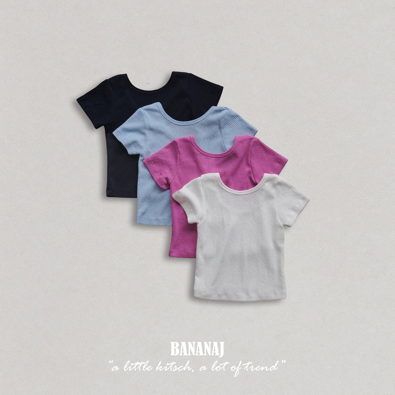 BANANAJ joy u-neck tee (80-135cm)
