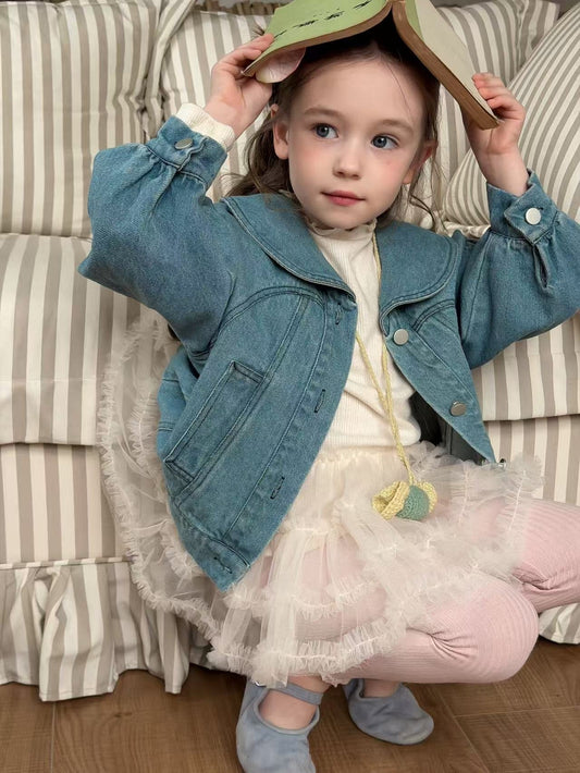 aiai lili sailor denim jacket (95-140cm)