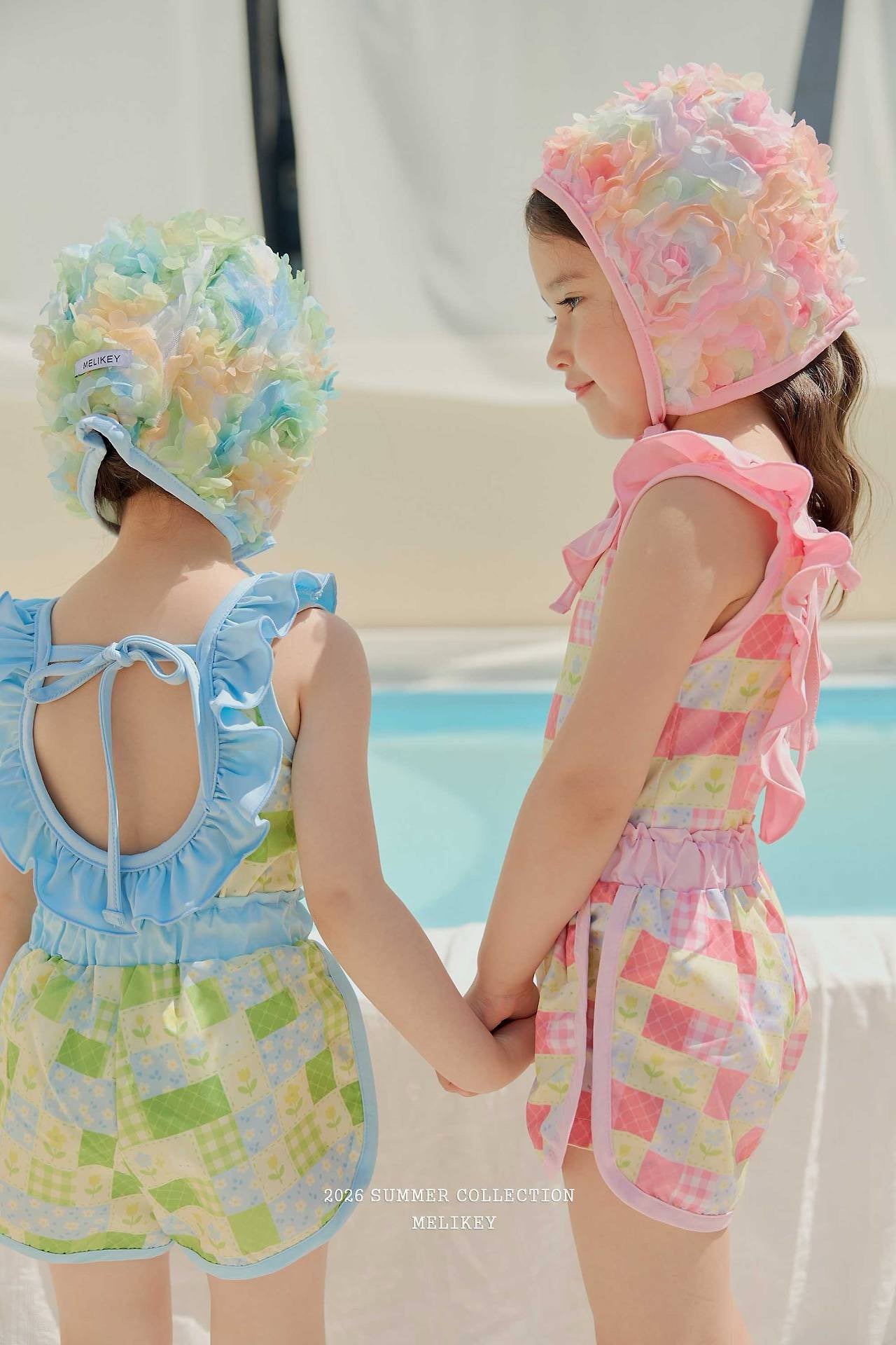 melikey color pop swim cap