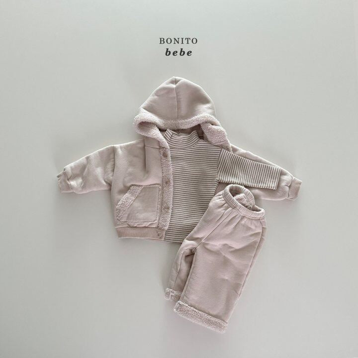 Bonito boa hoodie cardigan (3-18m)