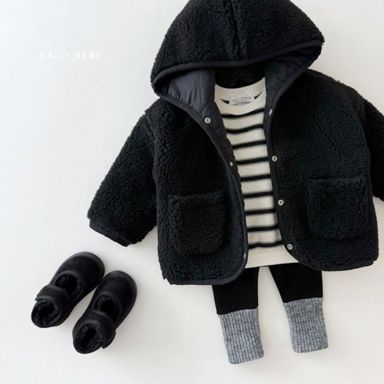Dailybebe double sided hooded jumper (75-140cm)