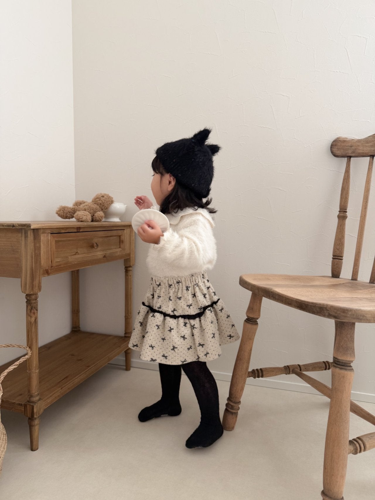 mimi market ribbon can skirt (70-85cm)