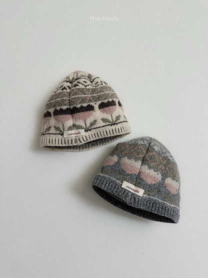 minirobe flower jagard beanie