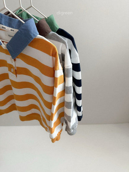 digreen striped collar mtm (85-130cm)
