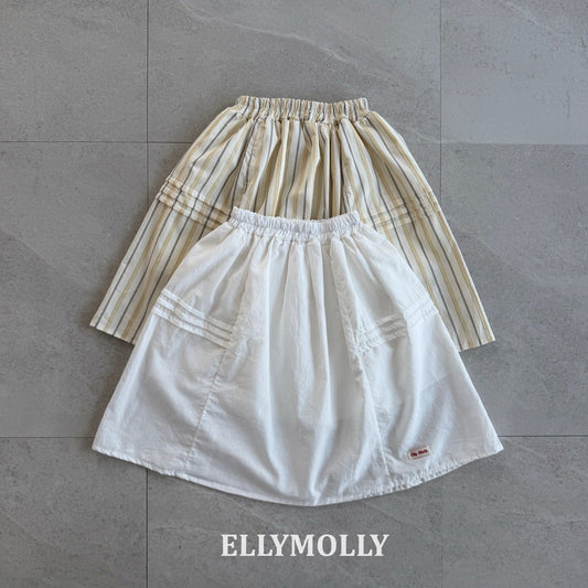 ELLYMOLLY blanche long skirt (90-145cm)