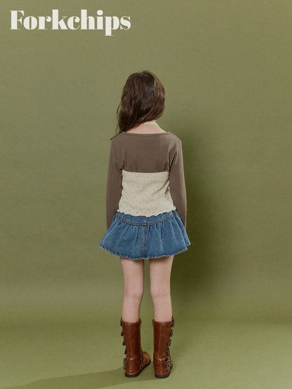 FORKCHIPS wiggle button skirt (95-160cm)