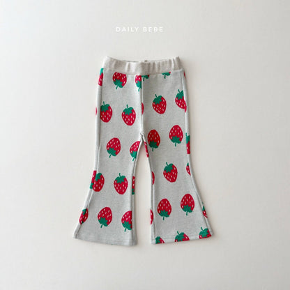 DAILYBEBE strawberry flare pants SET-UP (75-145cm)