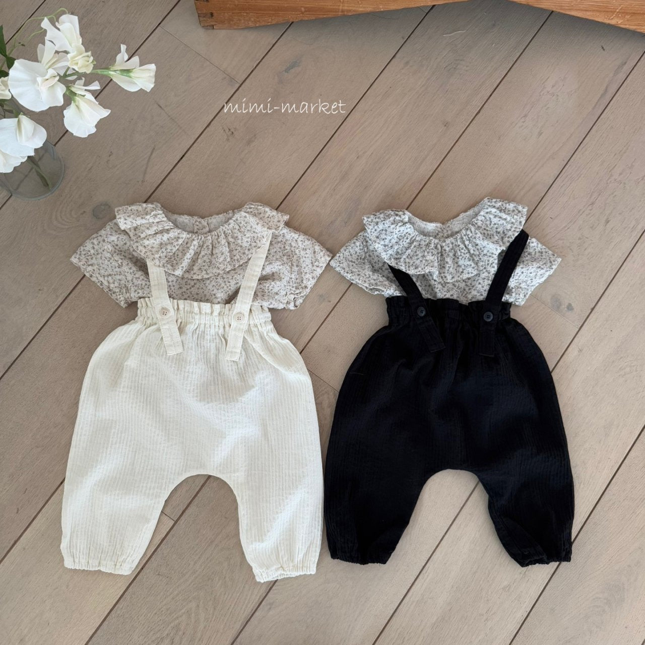 mimi market eddy suspender pants (70-85cm)