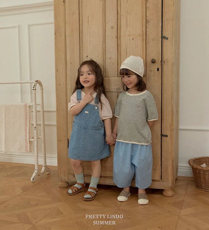 Lindo Pumpkin 7-Length Denim Pants (85-125cm)