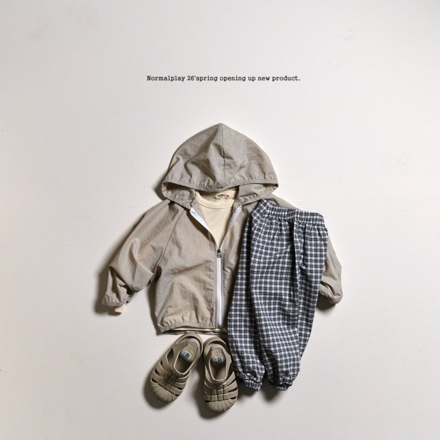 normalplay lody check cotton pants (75-140cm)