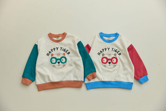 Orangemom happy tiger 撞色上衣 (95-140cm)