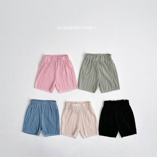 Vividi 素色摺皺短褲 (kids 75-135cm)