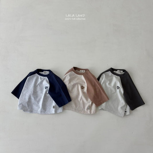Lalaland 愛心撞色上衣 (75-120cm)