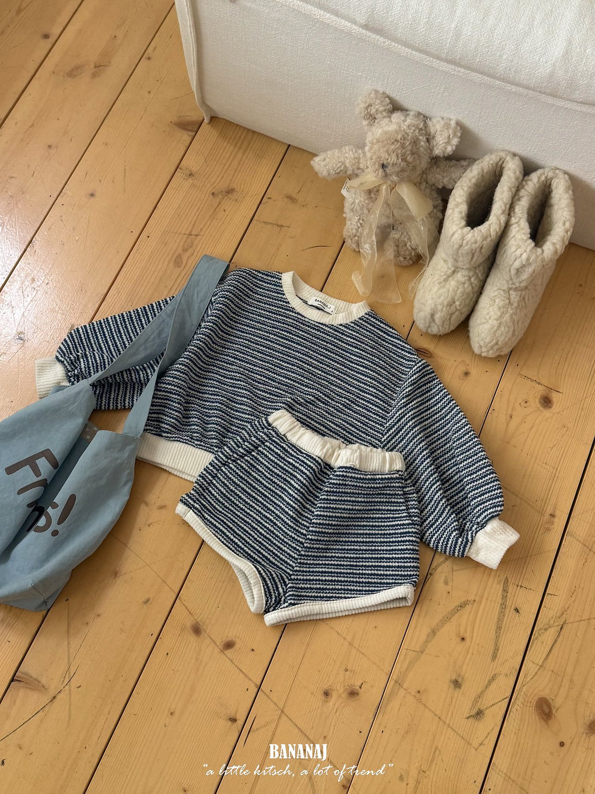 BANANAJ knit striped pants (80-135cm)