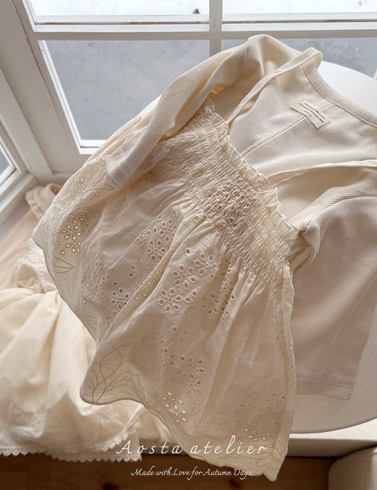 Aosta lace leaf dress