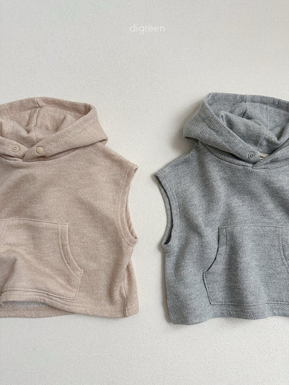 digreen woody hooded vest (85-130cm)