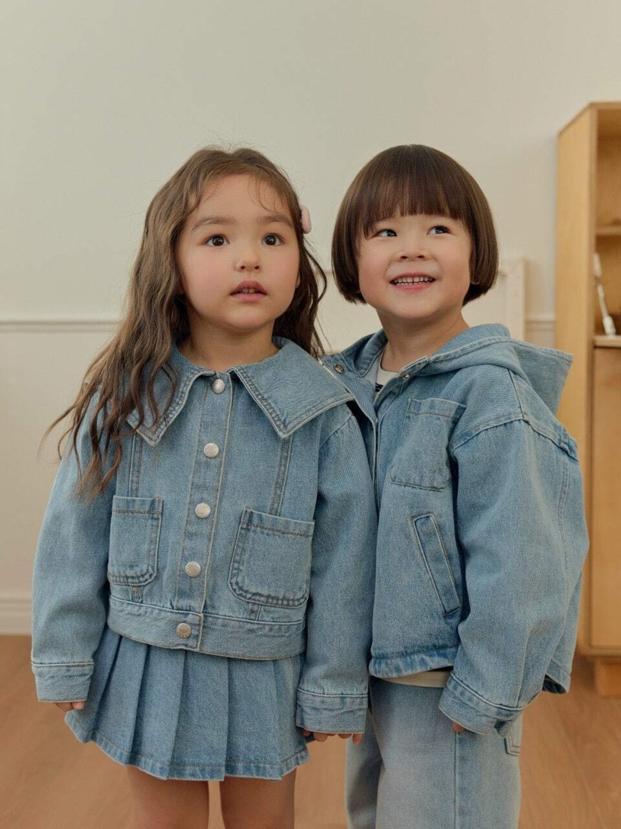 DAILYBEBE sailor denim jacket (75-145cm)