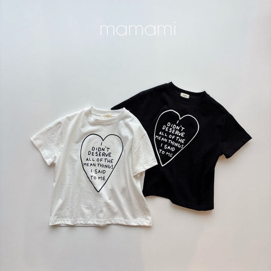 Mamami 親子款 - 愛心字母 tee (kids & adult)