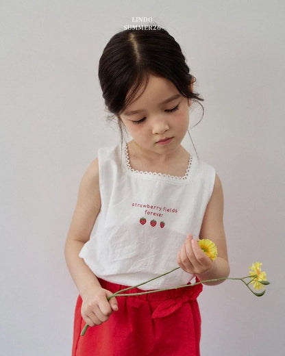Lindo Strawberry Blouse  (85-125cm)