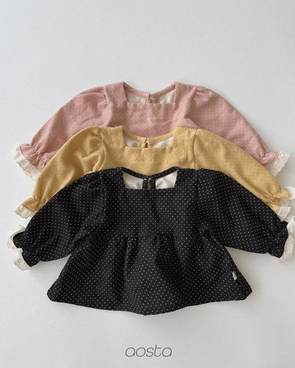 Aosta milk dot blouse (~70-115cm)