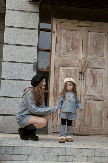 momoann knit hood set(mom)