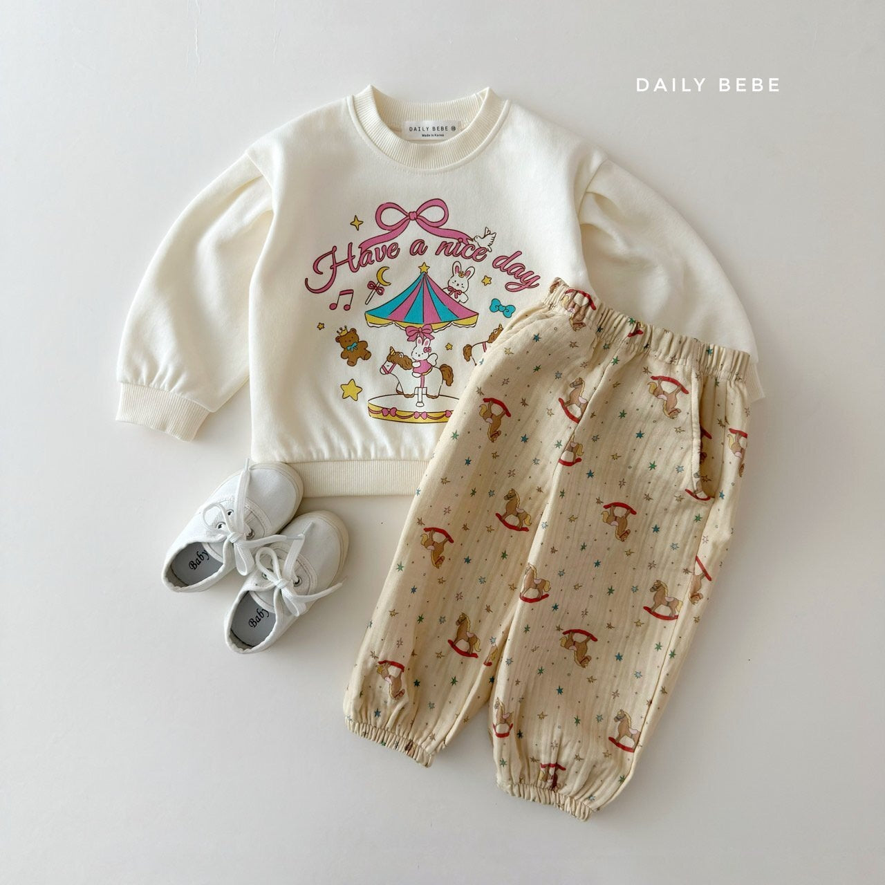 DAILYBEBE spring jogger pants (75-145cm)