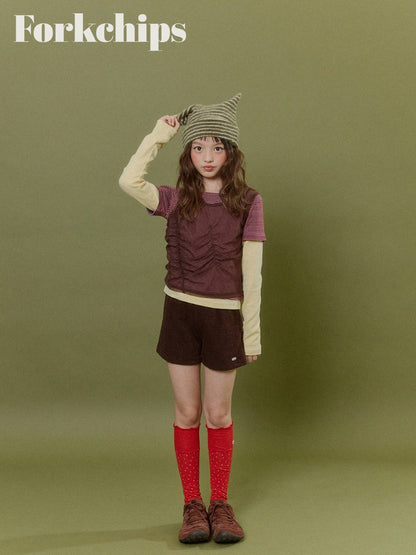 FORKCHIPS vivid layered tee (95-160cm)