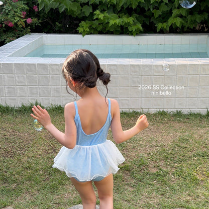 ninibello candy dot swimwear bonnet set (80-120cm)