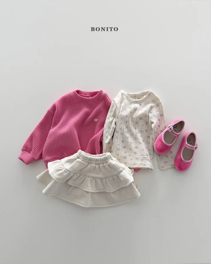 Bonito Pop Knit Sweatshirt (~80-140cm)