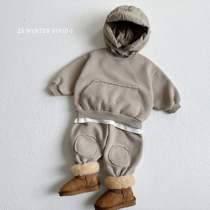 Vivid 大地色口袋上衣 (75-135cm)