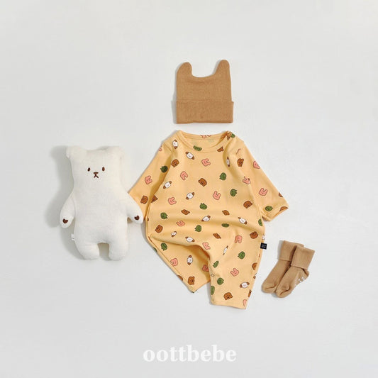 Oottbebe 兔兔水果狗狗連體居家服 (3-12m)