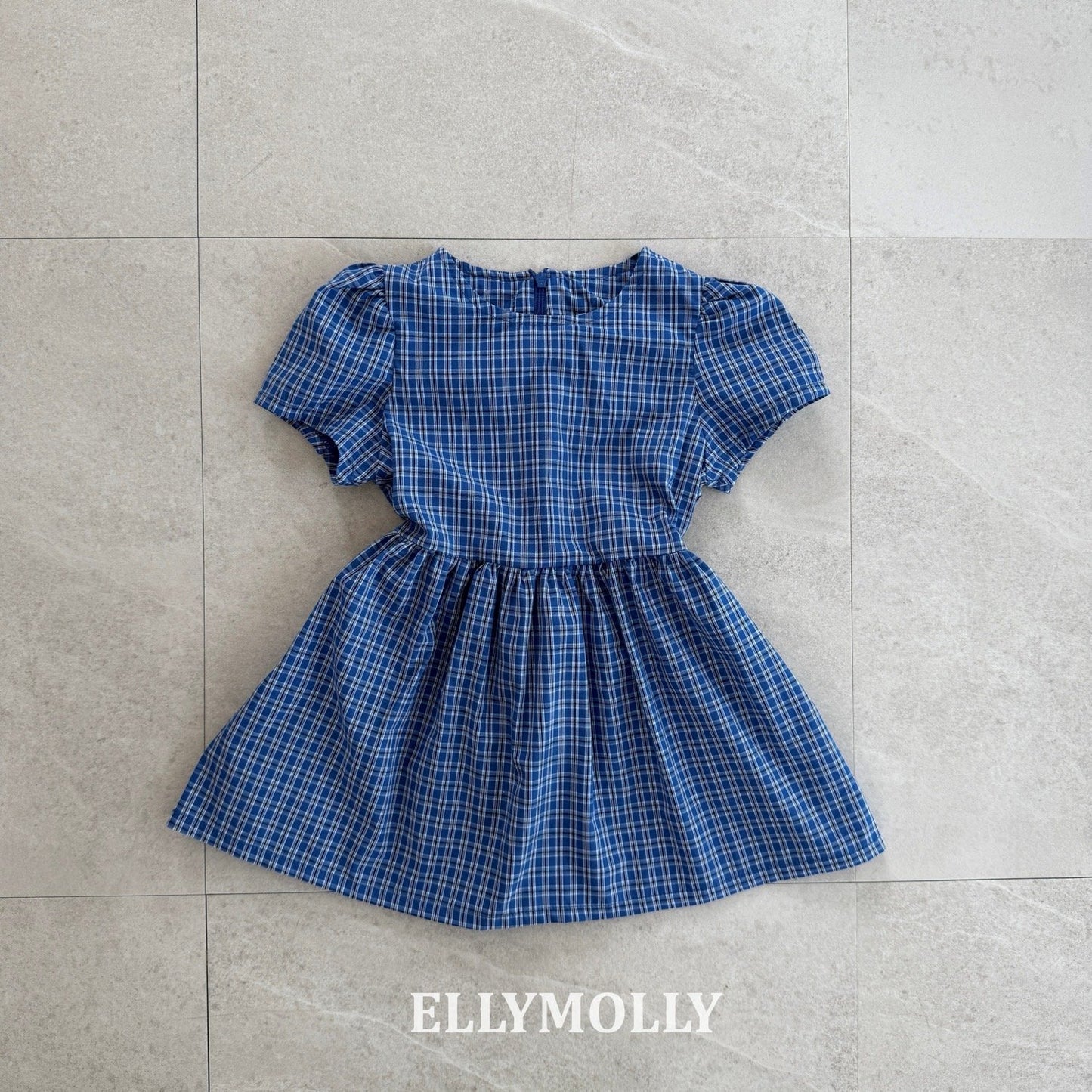 ELLYMOLLY mellow check dress (90-145cm)