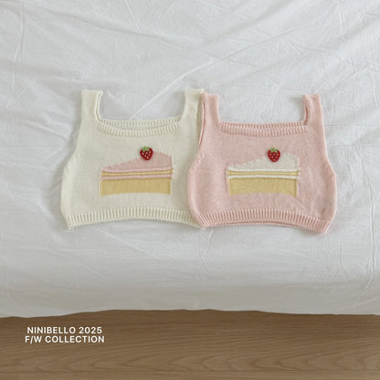 ninibello cake knit vest (90-125cm)