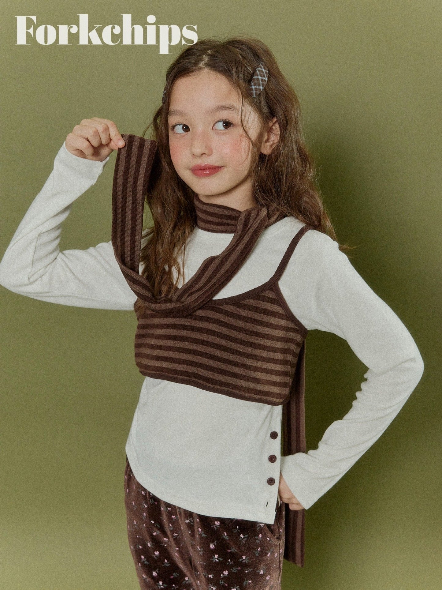 FORKCHIPS cocoa single t-shirt (95-160cm)