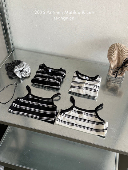 matilda&lee wave stripe cardigan set (85-165cm)