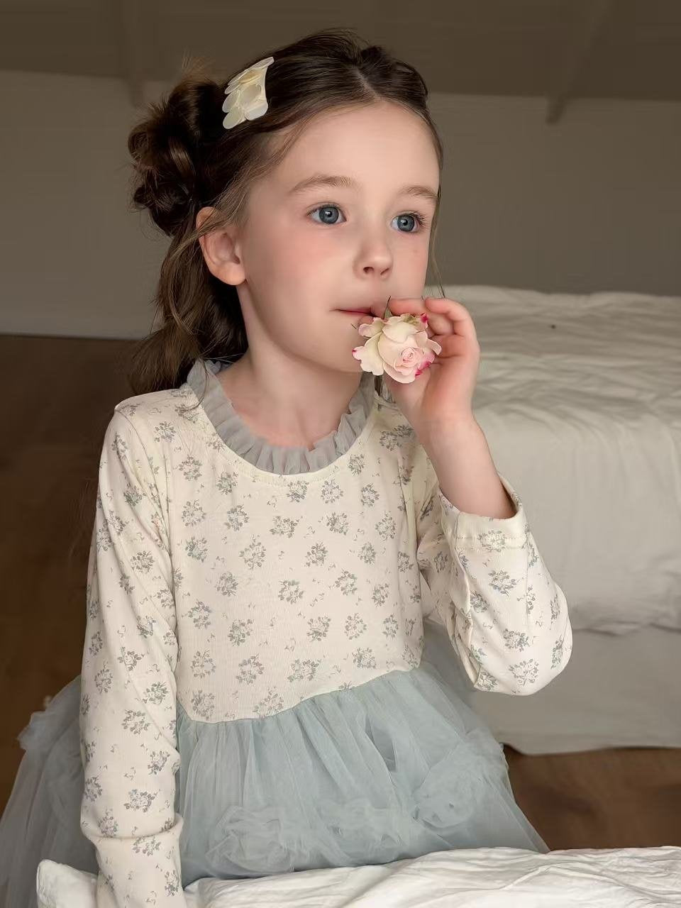 aiai rose rose tulle dress (95-140cm)