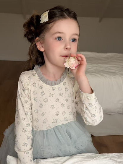 aiai rose rose tulle dress (95-140cm)