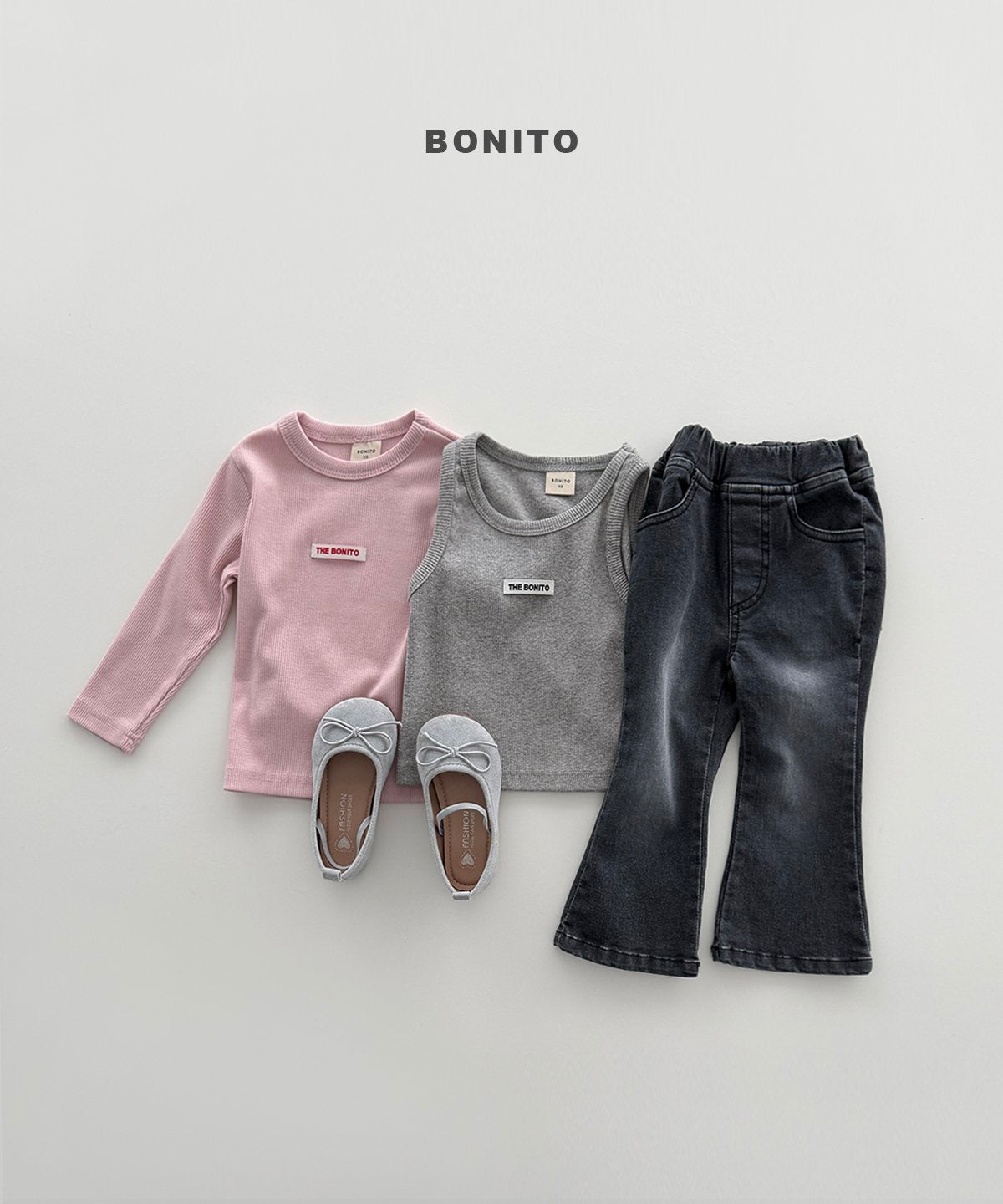 bonito bootcut stretch denim pants (~80-140cm)