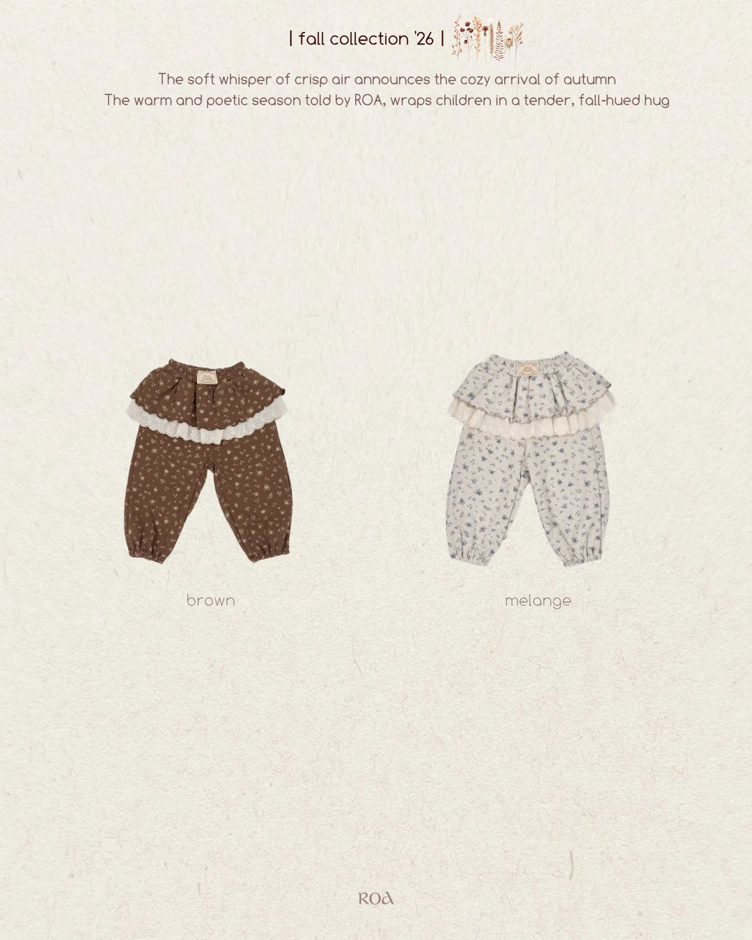 Roa bonbon pants (80-120cm)