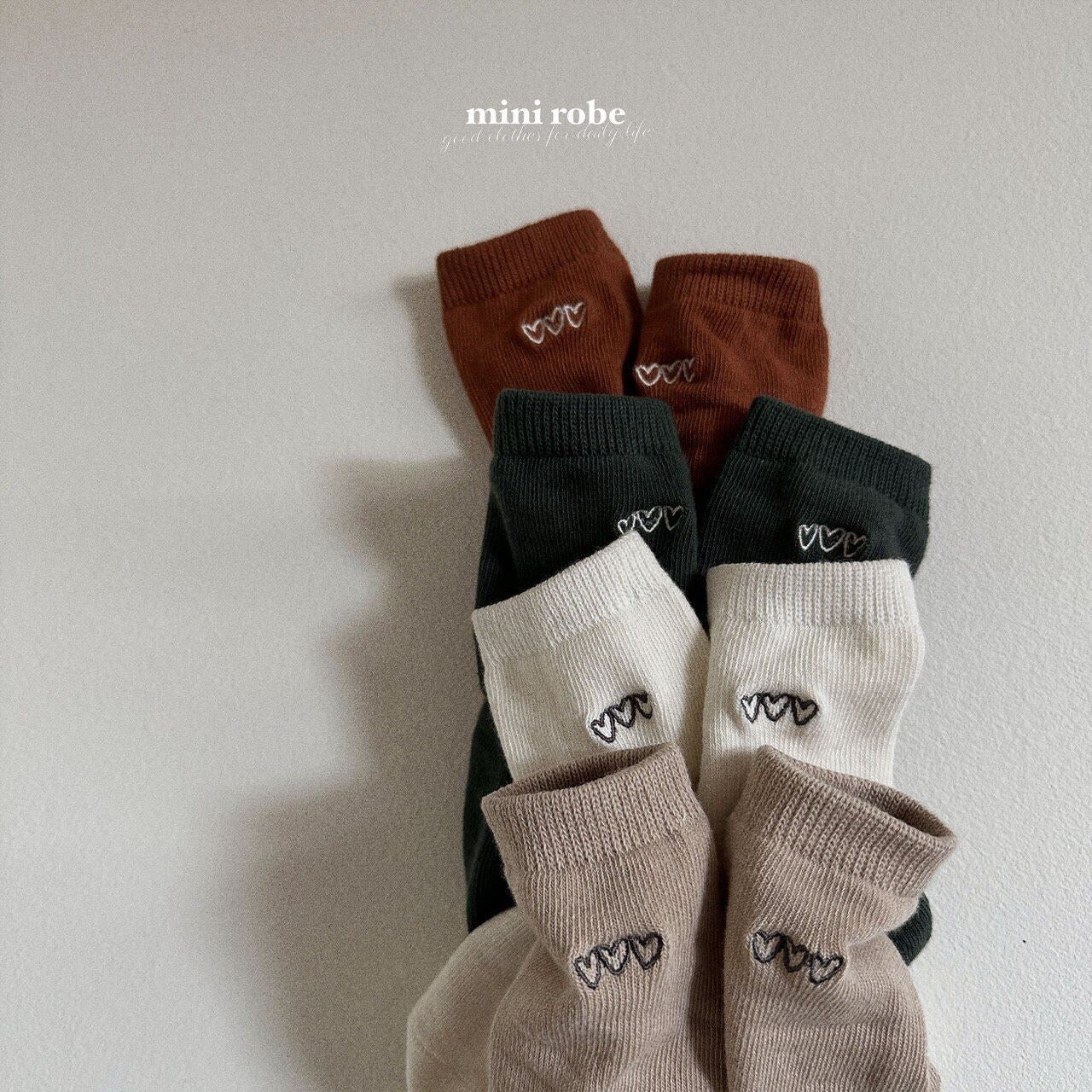 Minirobe loveyou socks set (10-17cm)